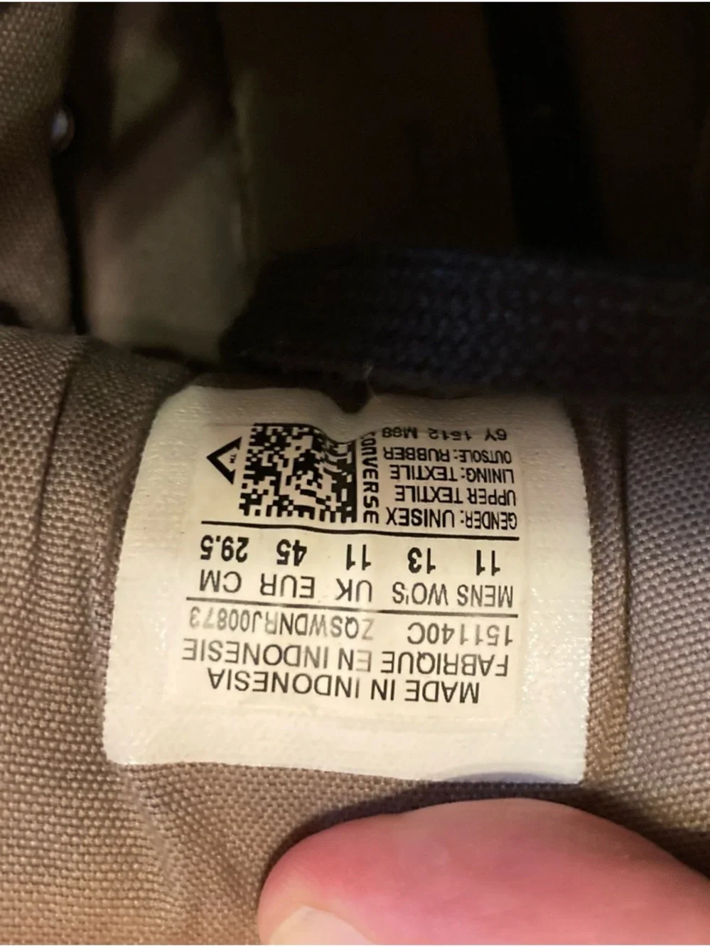 Converse Gray Canvas High-Top Sneakers with Black Accents - Picture 3 of 8